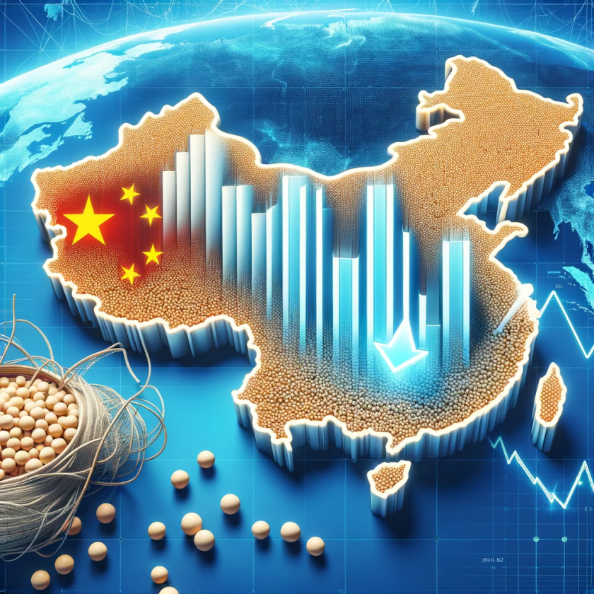 Китай сокращает импорт сои