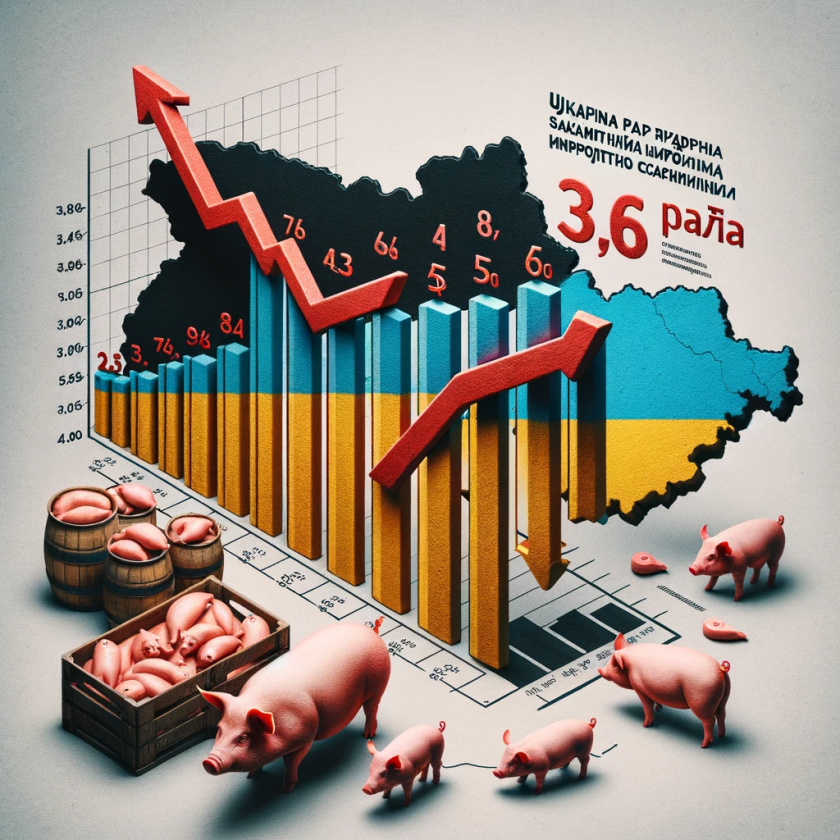 Украина за год сократила закупку импортной свинины в 3,6 раза